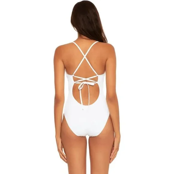 BECCA by Rebecca Virtue Layla One Piece Swimsuit - White - Small - Picture 3 of 5
